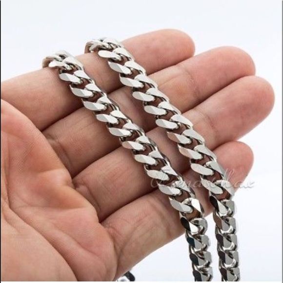 Brand New Stainless Steel Heavy Cuban Chain 9MM - Picture 1 of 1